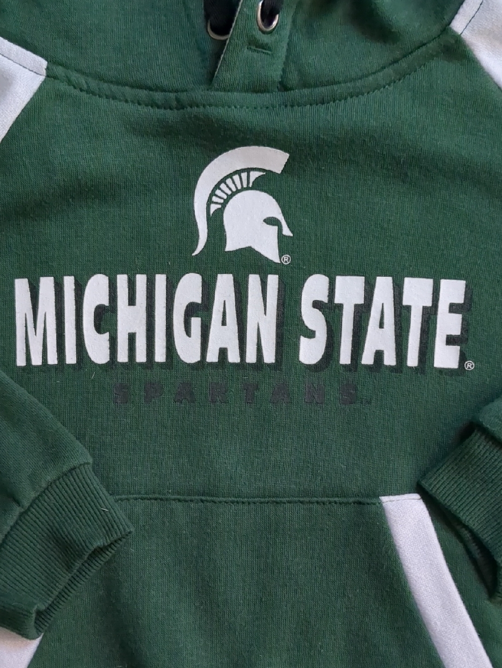 Colosseum Toddler 4T Michigan State University Spartans Green Hooded Sweatshirt - Picture 6 of 6